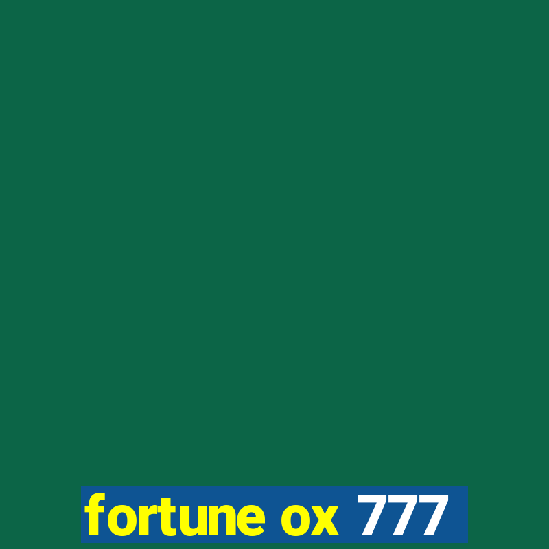 fortune ox 777